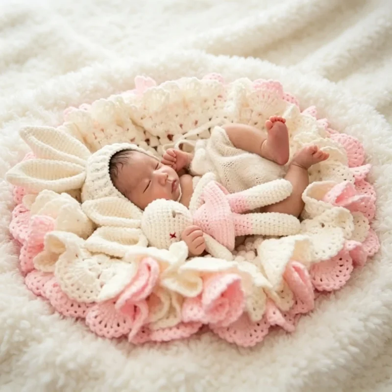 Photography Day - Full Moon Hundred Days Newborn Blanket