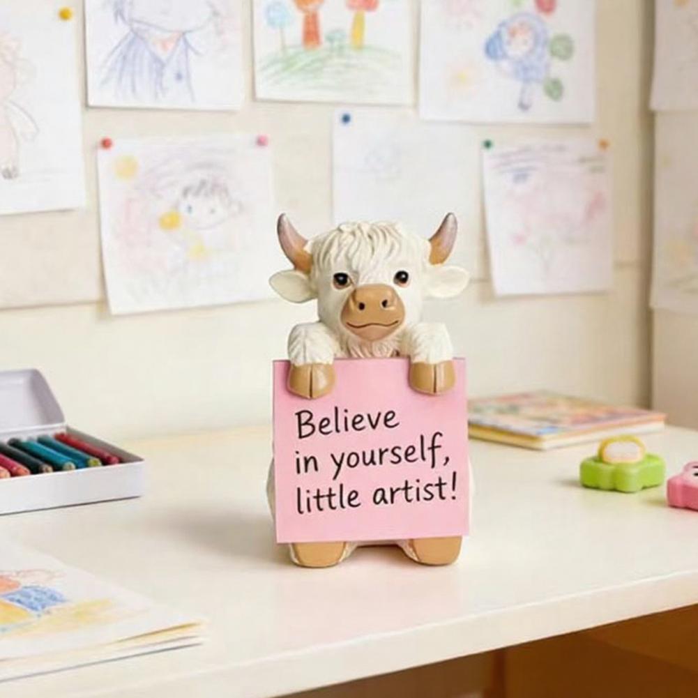 Photography Jokes - Shaped Office Supplies Highland Cow Pop-up