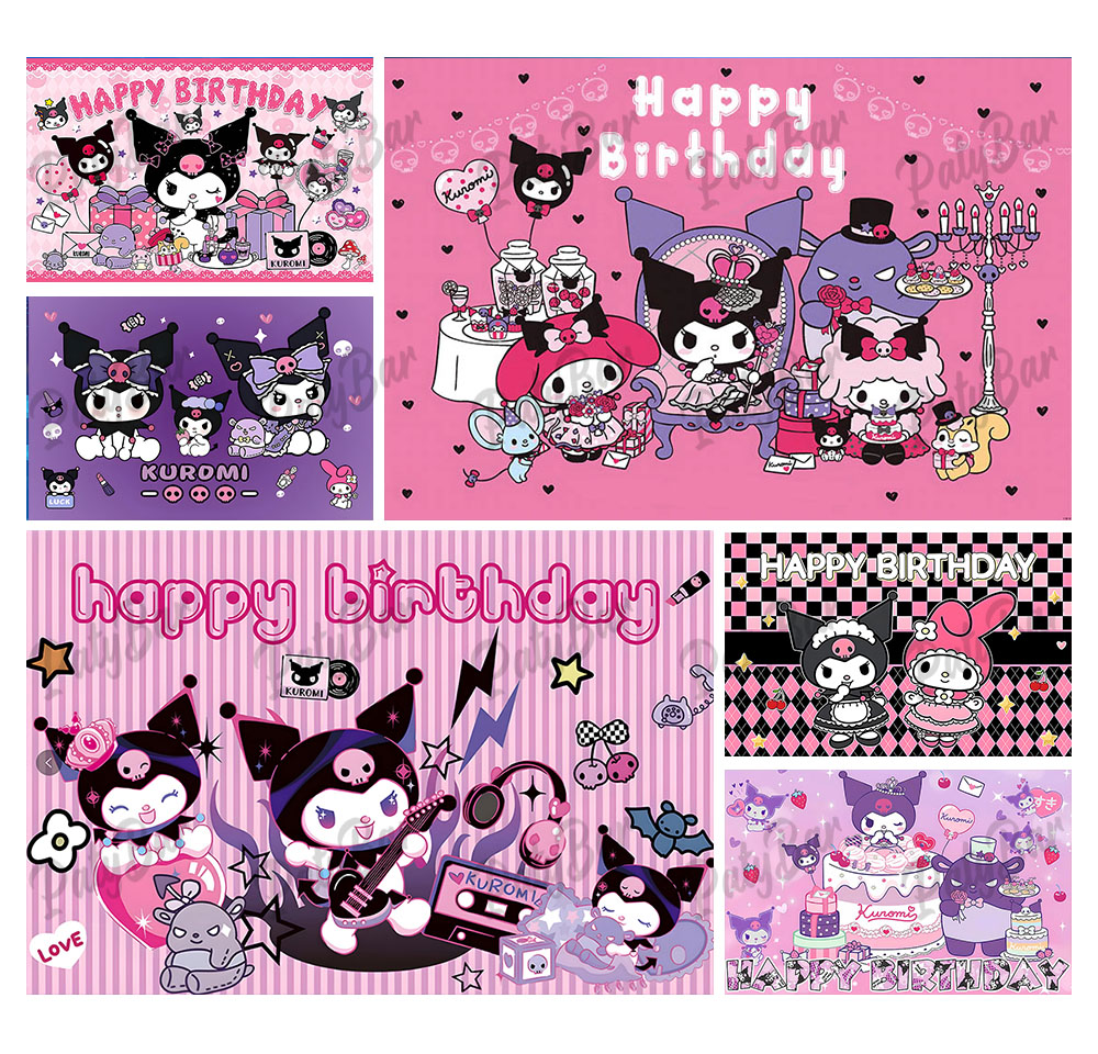 Cute Purple Pink Kuromi Backdr - Photography Class recension och pris
