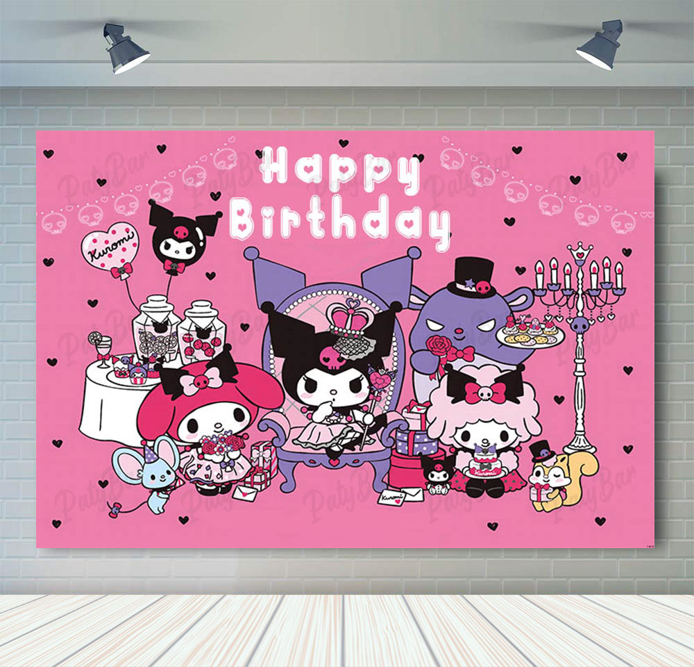Cute Purple Pink Kuromi Backdr - Photography Class recension och pris