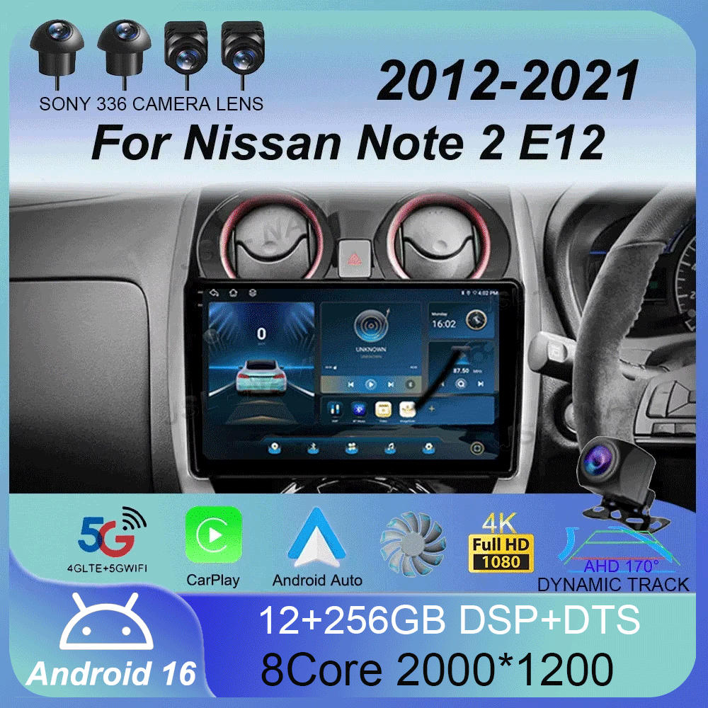 Android 16 For Nissan Note 2 E - Photograph Mp3 recension och pris