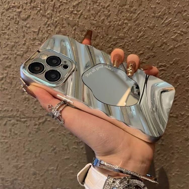 Luxury Make Up Mirror Phone Ca - Lens Case Pouch recension och pris
