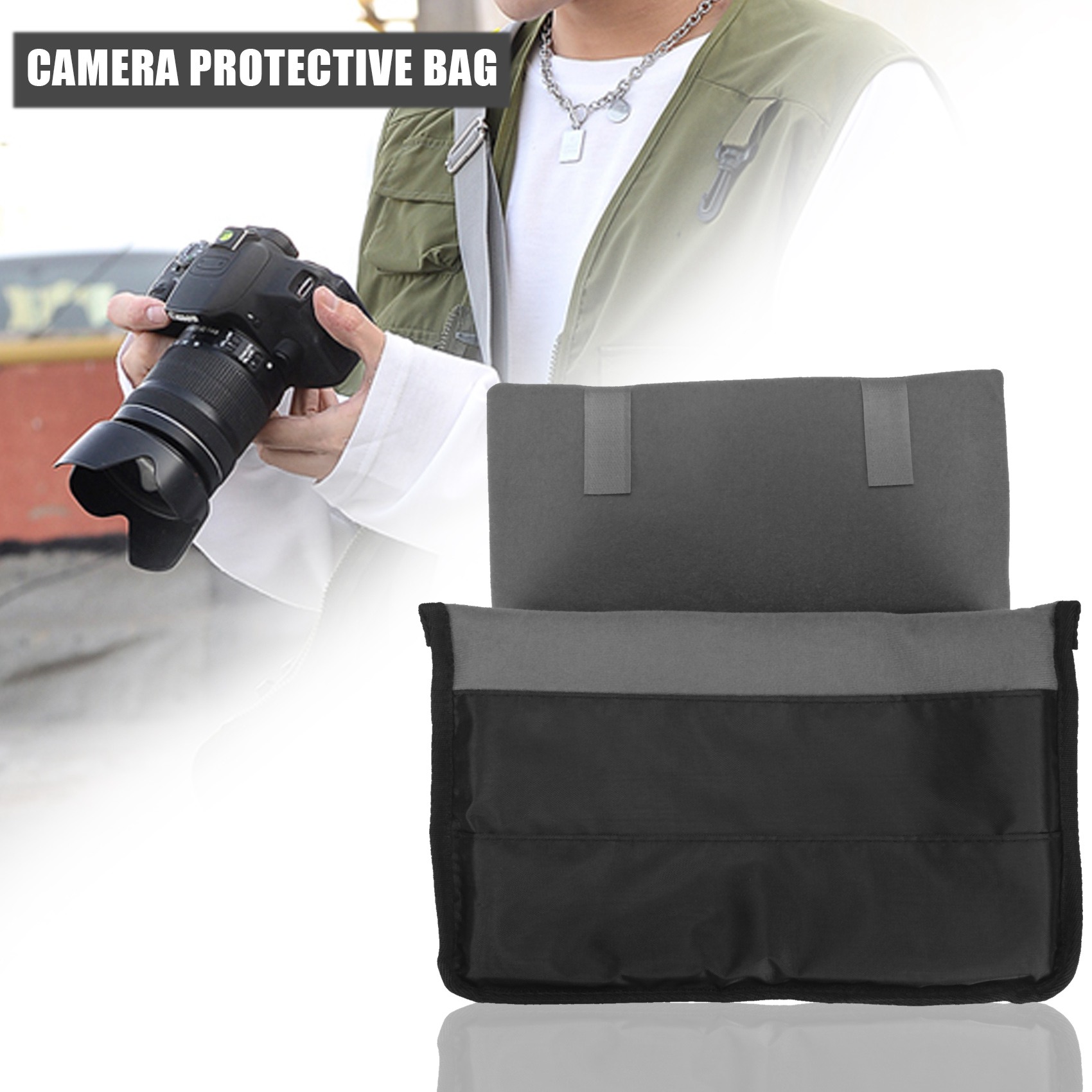 Padded Protective Bag Insert L - Lens Case Pouch recension och pris