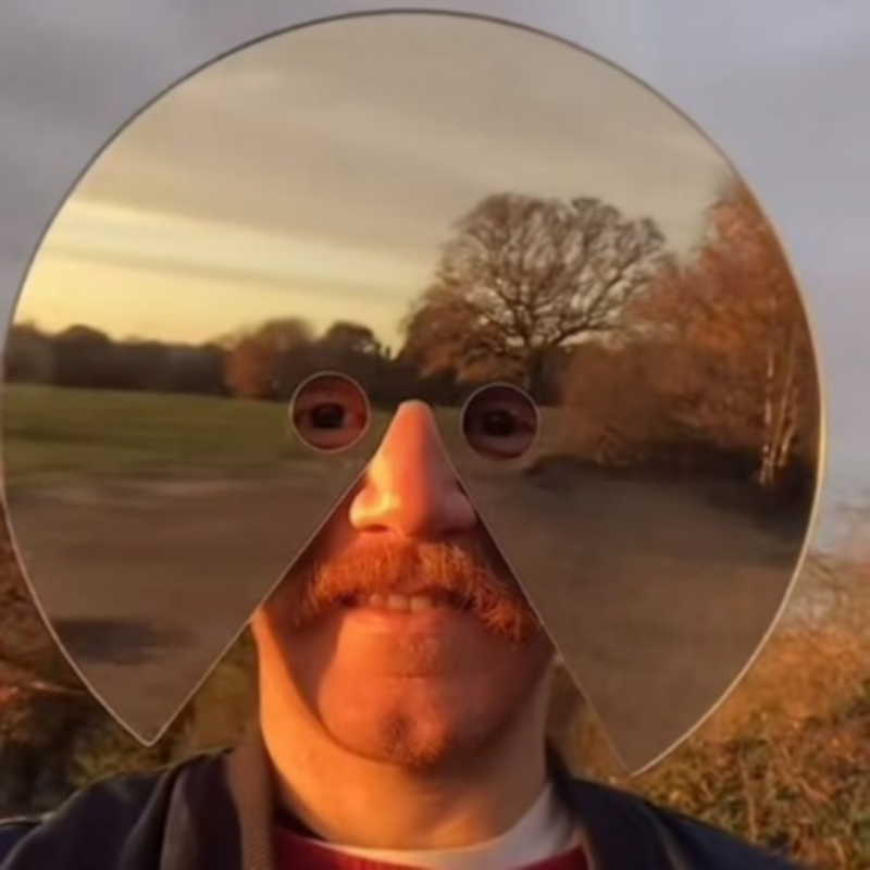 Full Face Round Mirror Mask Vi - Photography Jokes recension och pris