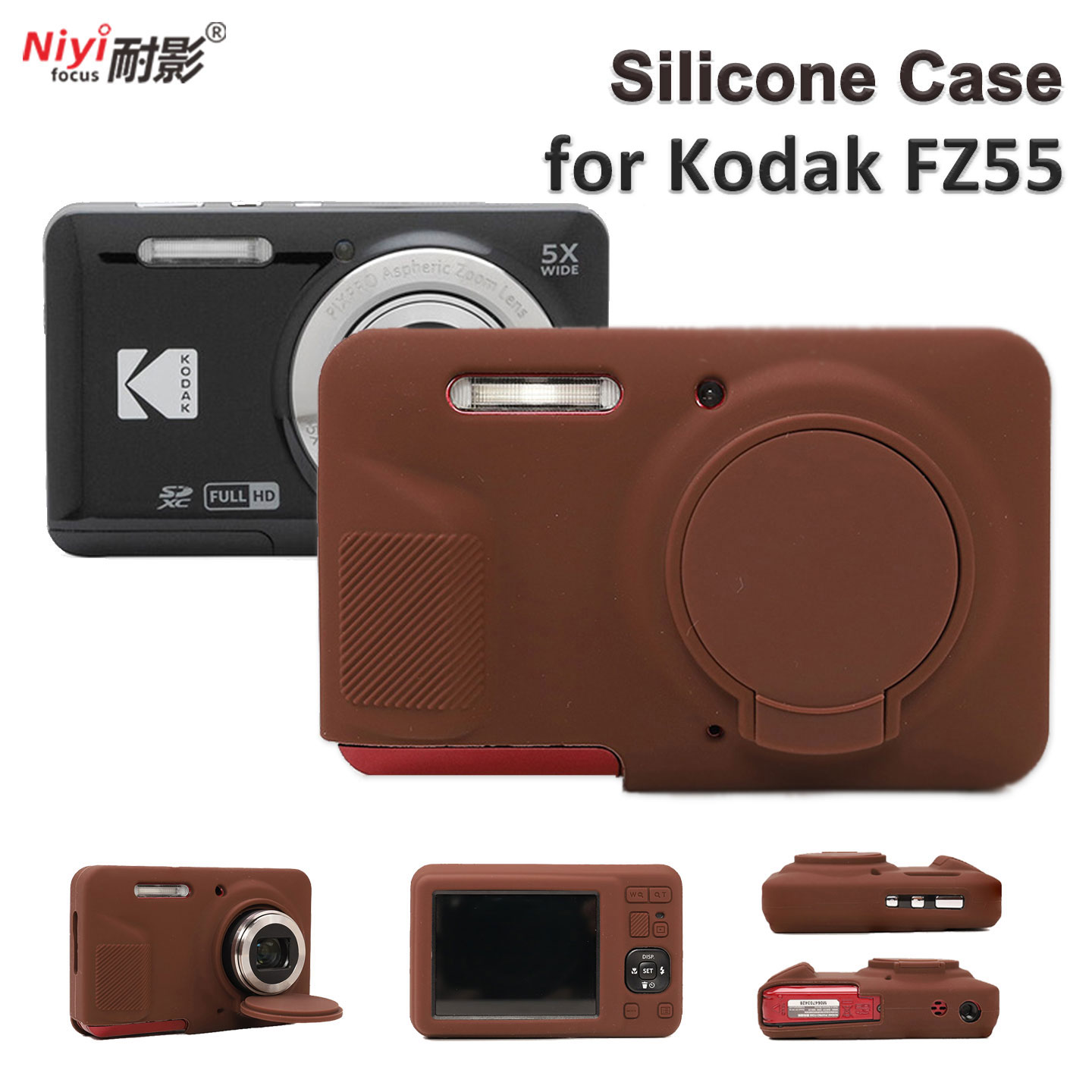 Camera Silicone Case for Kodak - Lens Case Pouch recension och pris