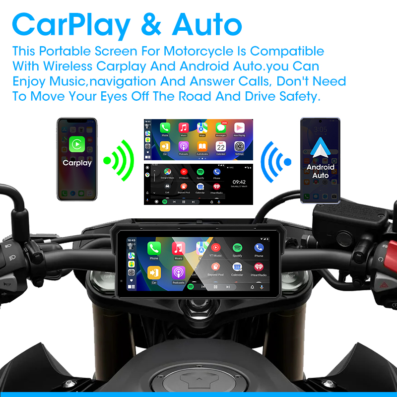 8.1 inch Portable Motorcycle M - Photograph Mp3 recension och pris