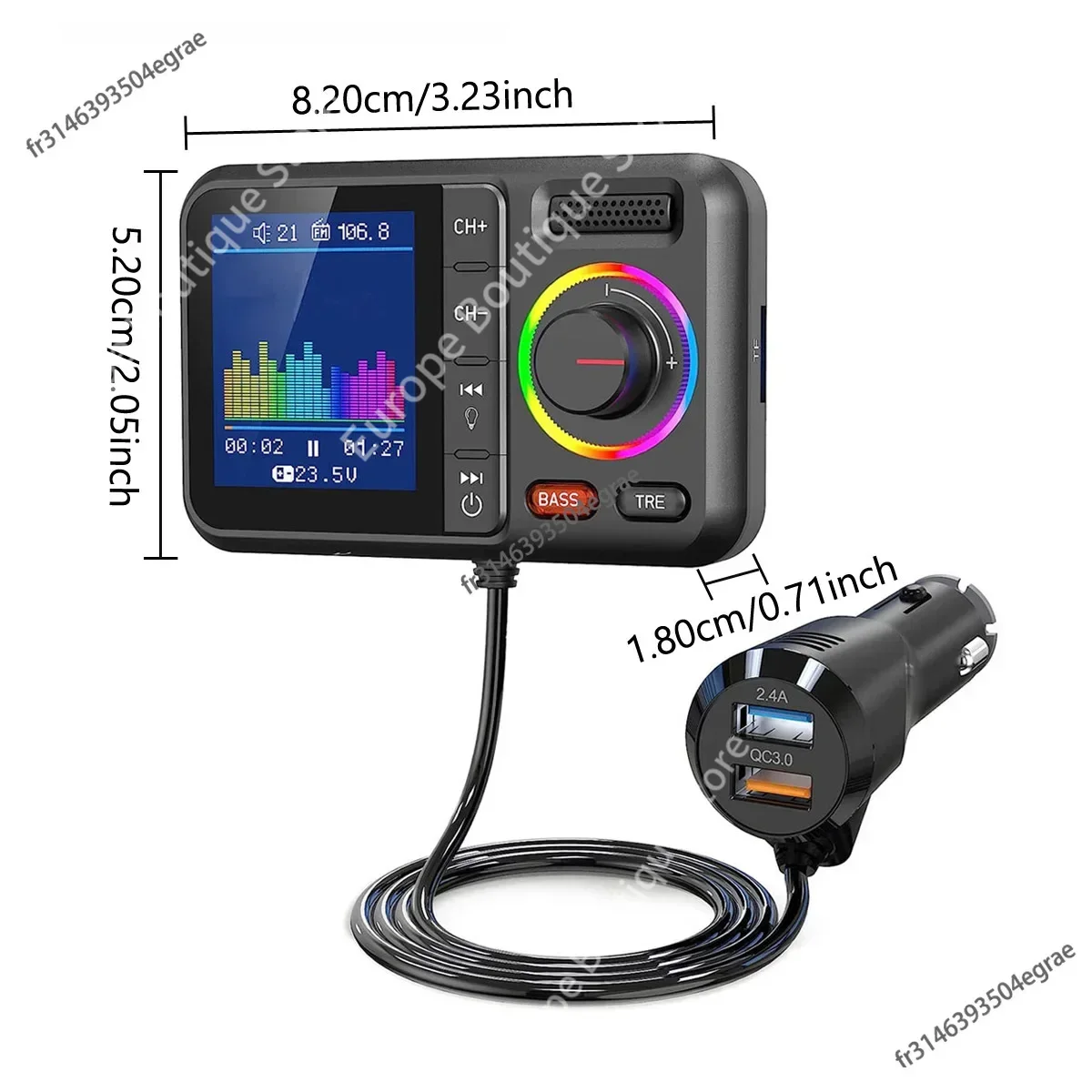 2026 NEW Car Wireless FM Trans - Photograph Mp3 recension och pris