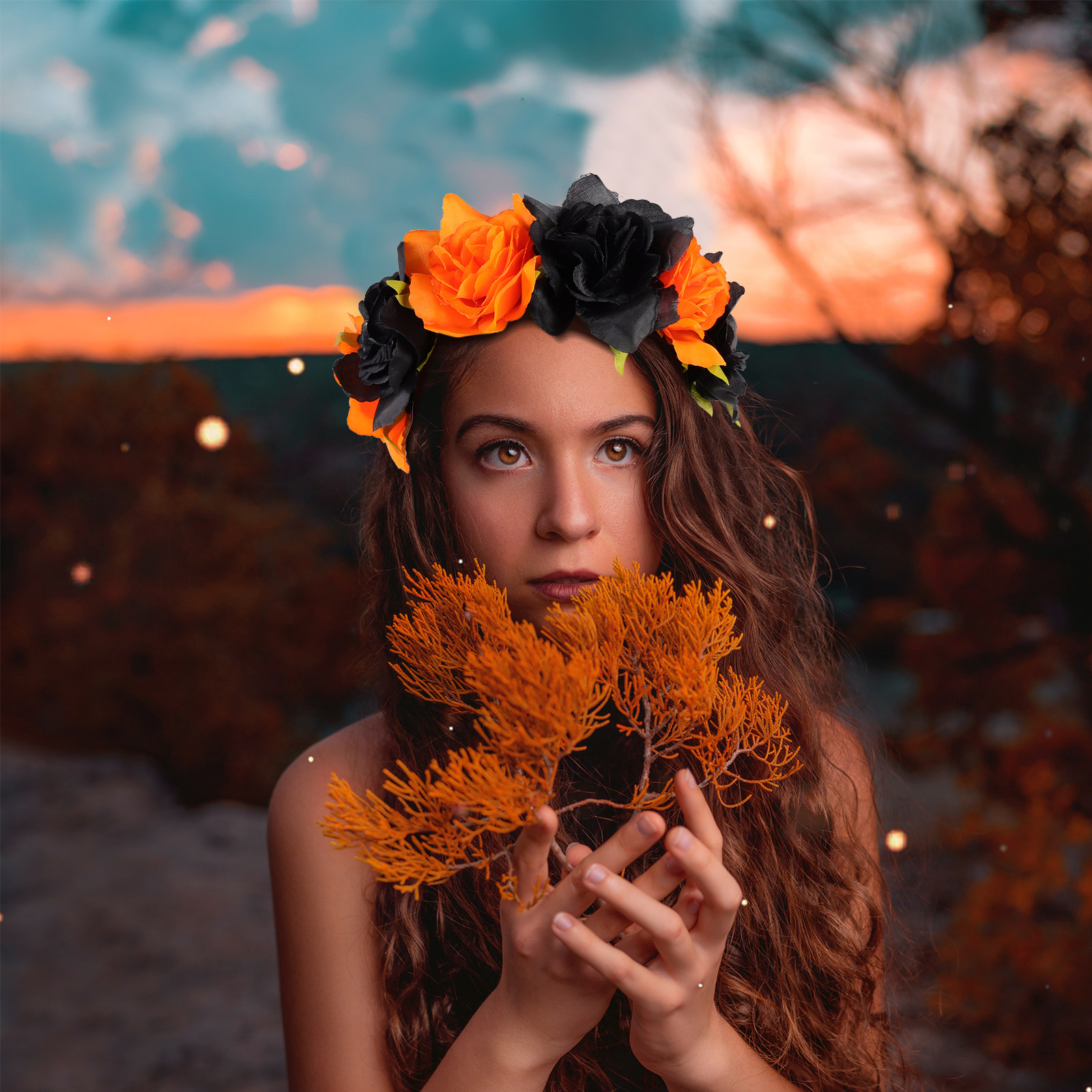 Artificial Halloween Flower Cr - Photography Day recension och pris