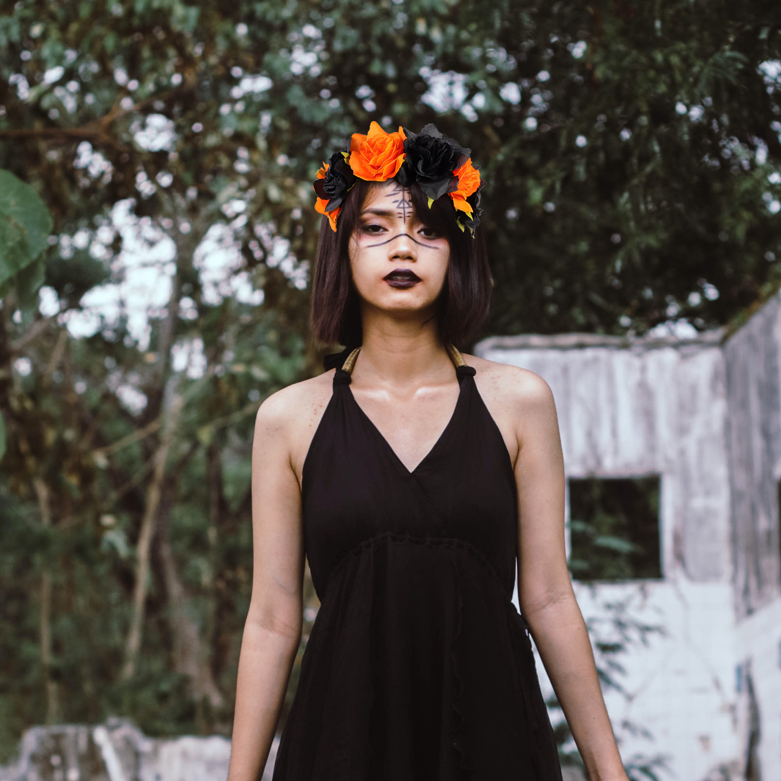 Artificial Halloween Flower Cr - Photography Day recension och pris