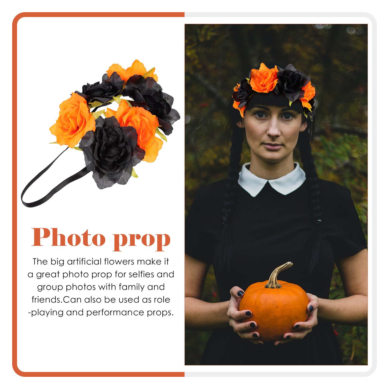 Artificial Halloween Flower Cr - Photography Day recension och pris