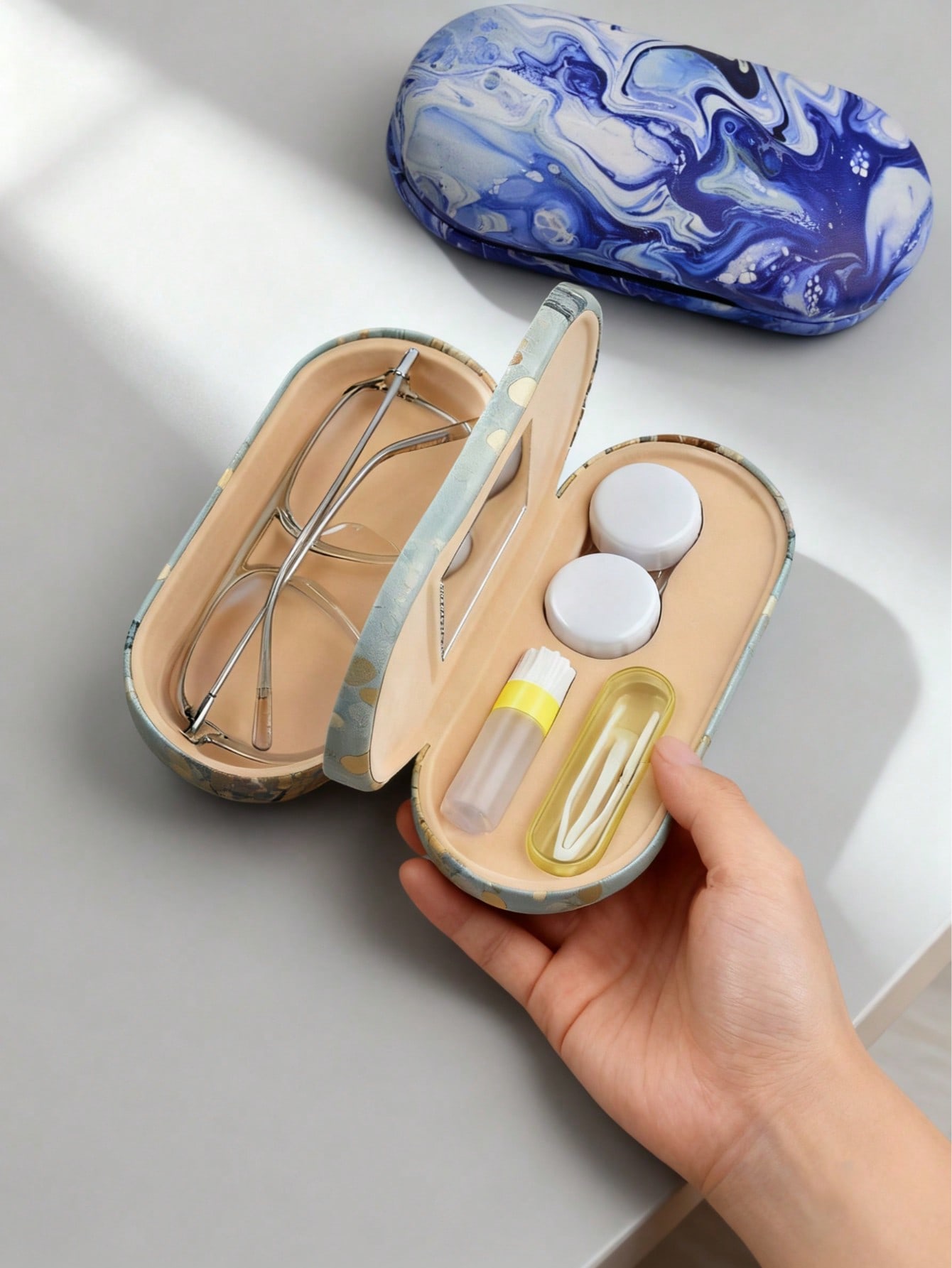 XIANG YU 2-In-1 Dual Layer Con - Lens Case Pouch recension och pris