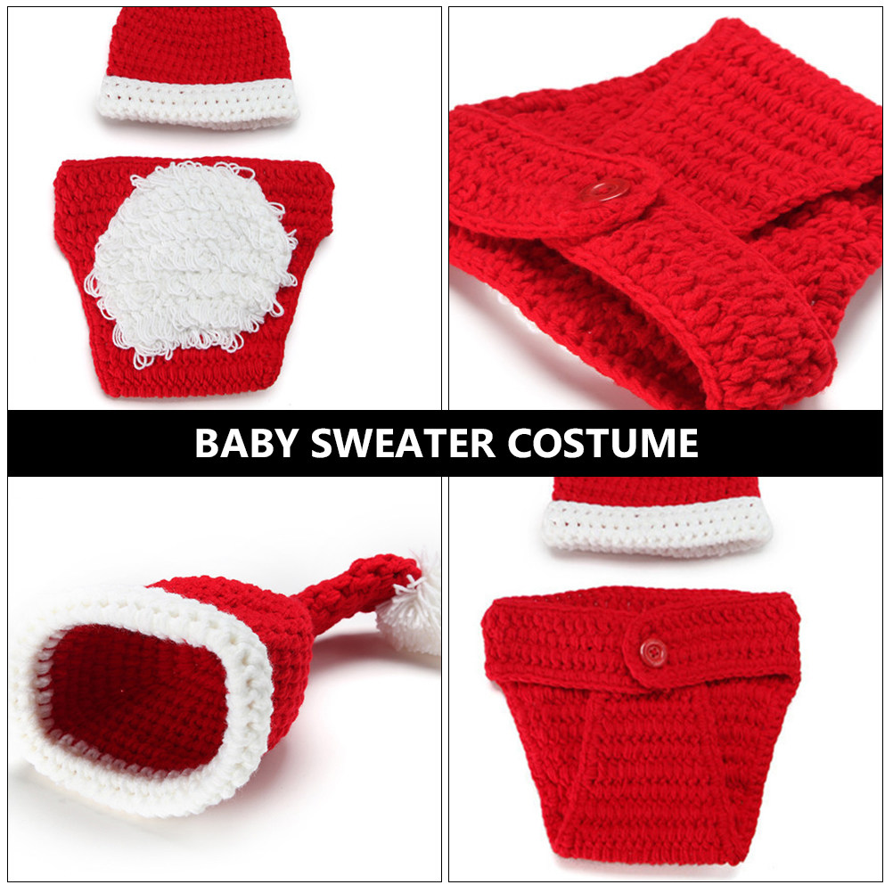 2Pcs Knitted Baby Hat and Clot - Photography Day recension och pris