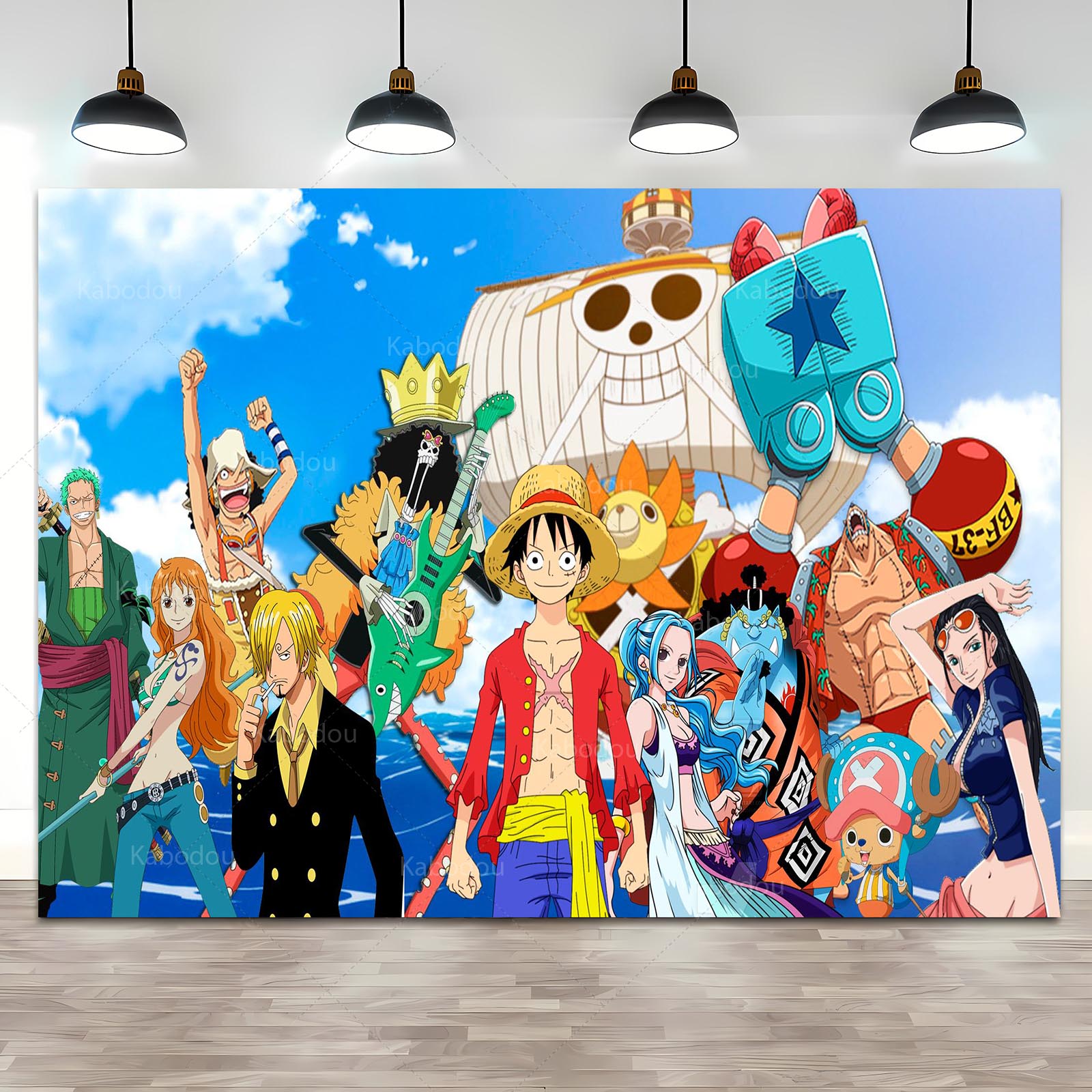 Anime One Piece Luffy Backdrop - Photography Class recension och pris