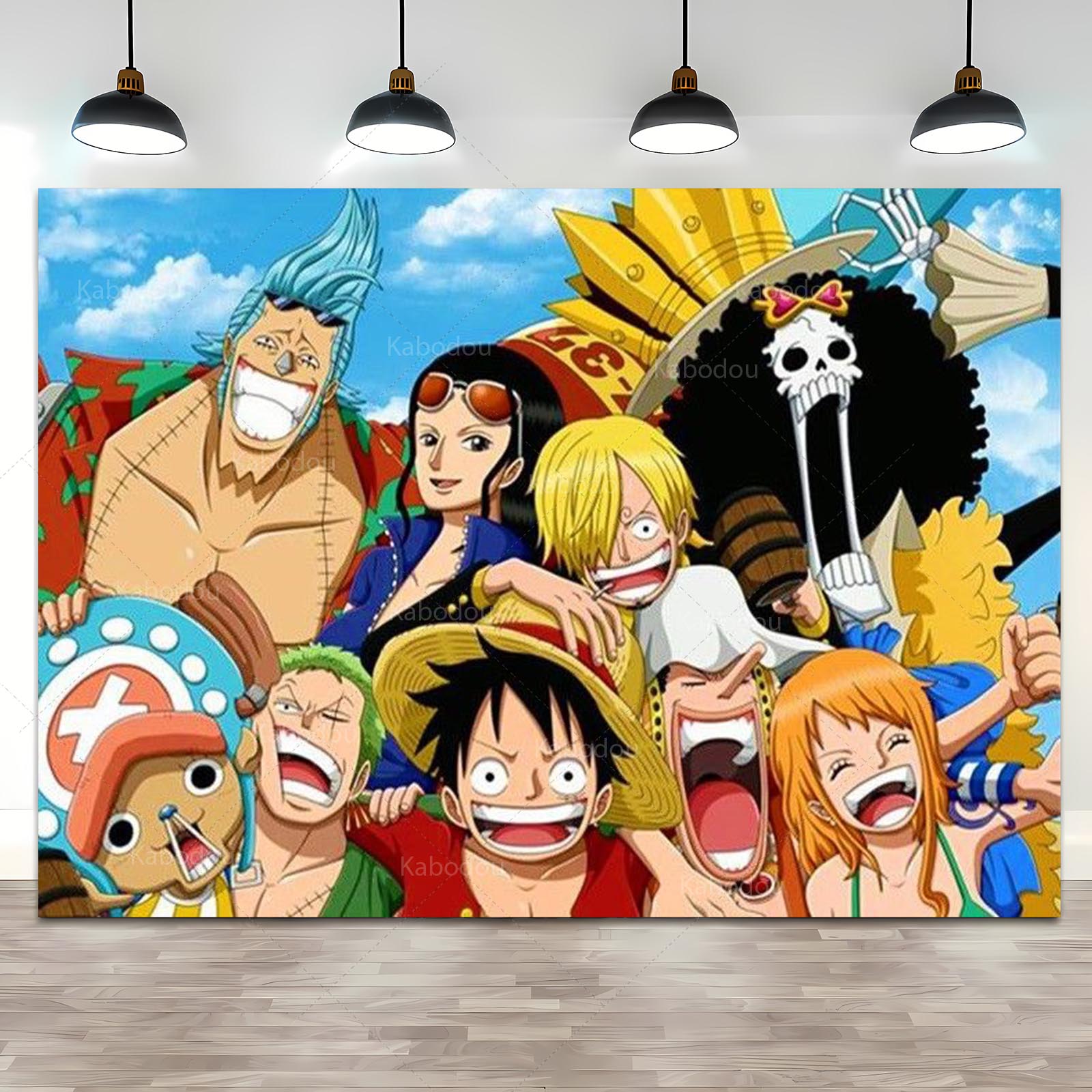 Anime One Piece Luffy Backdrop - Photography Class recension och pris
