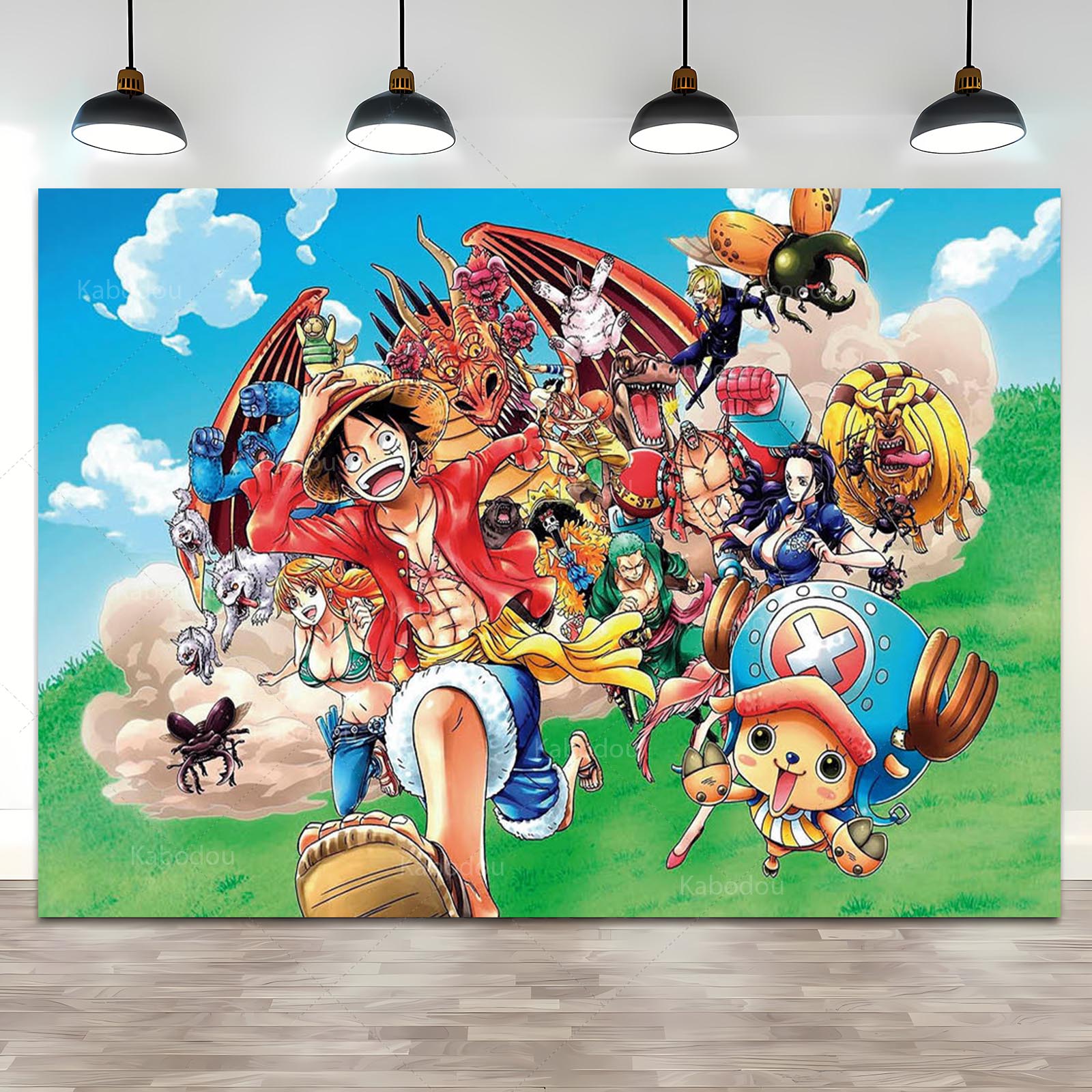 Anime One Piece Luffy Backdrop - Photography Class recension och pris