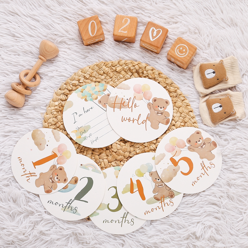 16pc Paper Milestone Newborn P - Photography Day recension och pris