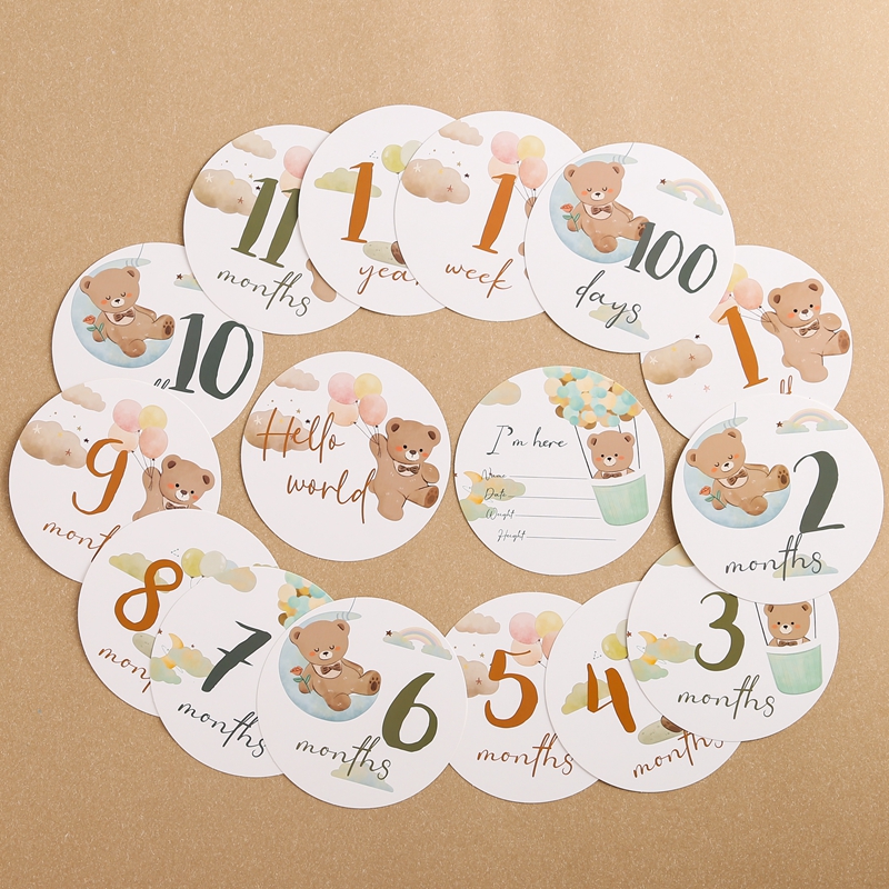 16pc Paper Milestone Newborn P - Photography Day recension och pris